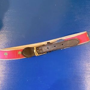 Vintage Lilly Pulitzer Palm Tree Belt